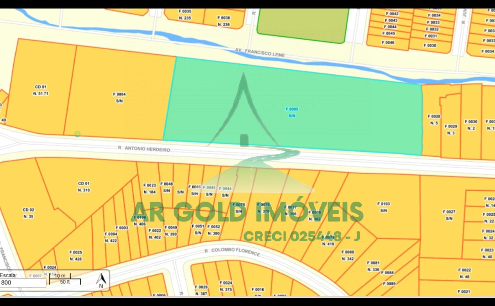 Áreas à venda no Sacomã | 5.009m² | Rua Antônio Herdeiro | Ideal para incorporação