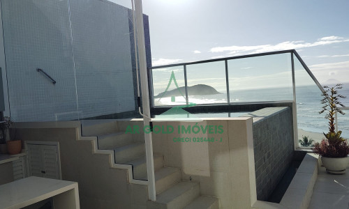 Cobertura à venda na Riviera | 5 suítes | Piscina privativa | Pé na areia