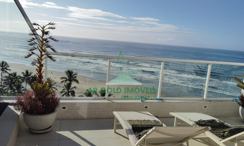 Cobertura à venda na Riviera | 5 suítes | Piscina privativa | Pé na areia