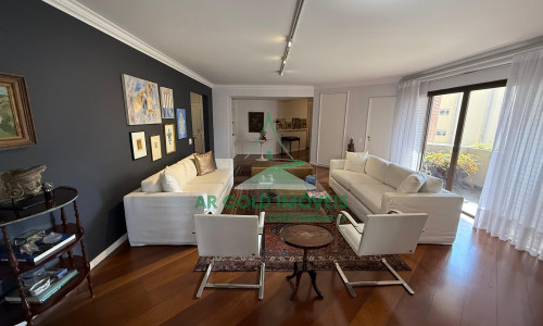 Apartamento para locação no Edifício Villa D’Este | 224m² | 2 suítes | 3 vagas | Mobiliado