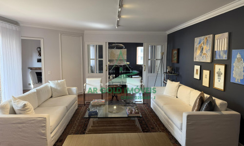 Apartamento para locação no Edifício Villa D’Este | 224m² | 2 suítes | 3 vagas | Mobiliado