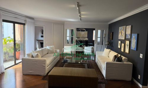 Apartamento para locação no Edifício Villa D’Este | 224m² | 2 suítes | 3 vagas | Mobiliado