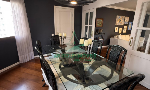 Apartamento para locação no Edifício Villa D’Este | 224m² | 2 suítes | 3 vagas | Mobiliado