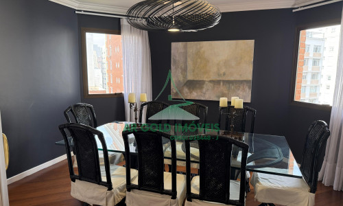 Apartamento para locação no Edifício Villa D’Este | 224m² | 2 suítes | 3 vagas | Mobiliado