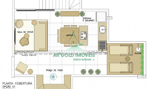Cobertura duplex à venda no Essencis | 122m² | 2 dorms (1 suíte) | 2 vagas | nova