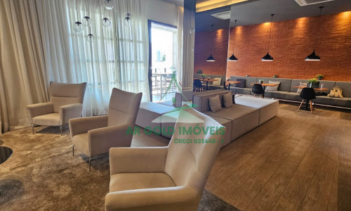 Apartamento mobiliado no Itaim Bibi | 40m² | varanda | andar alto | 1 vaga