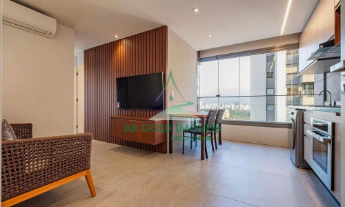 Apartamento para locação em Pinheiros | 46m² | 1 dormitório | 1 vaga | Mobiliado