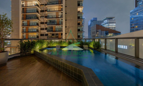 Apartamento para locação em Pinheiros | 46m² | 1 dormitório | 1 vaga | Mobiliado