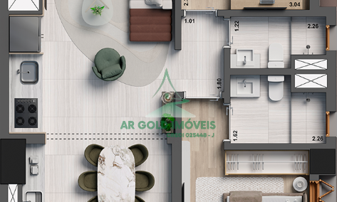 Apartamento à venda no Jardim América | 70m² | 2 dormitórios | 1 vaga | Alto padrão