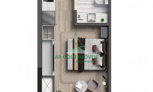 Studio à venda no Jardim América | 26m² | Alto padrão | Rooftop com lazer completo