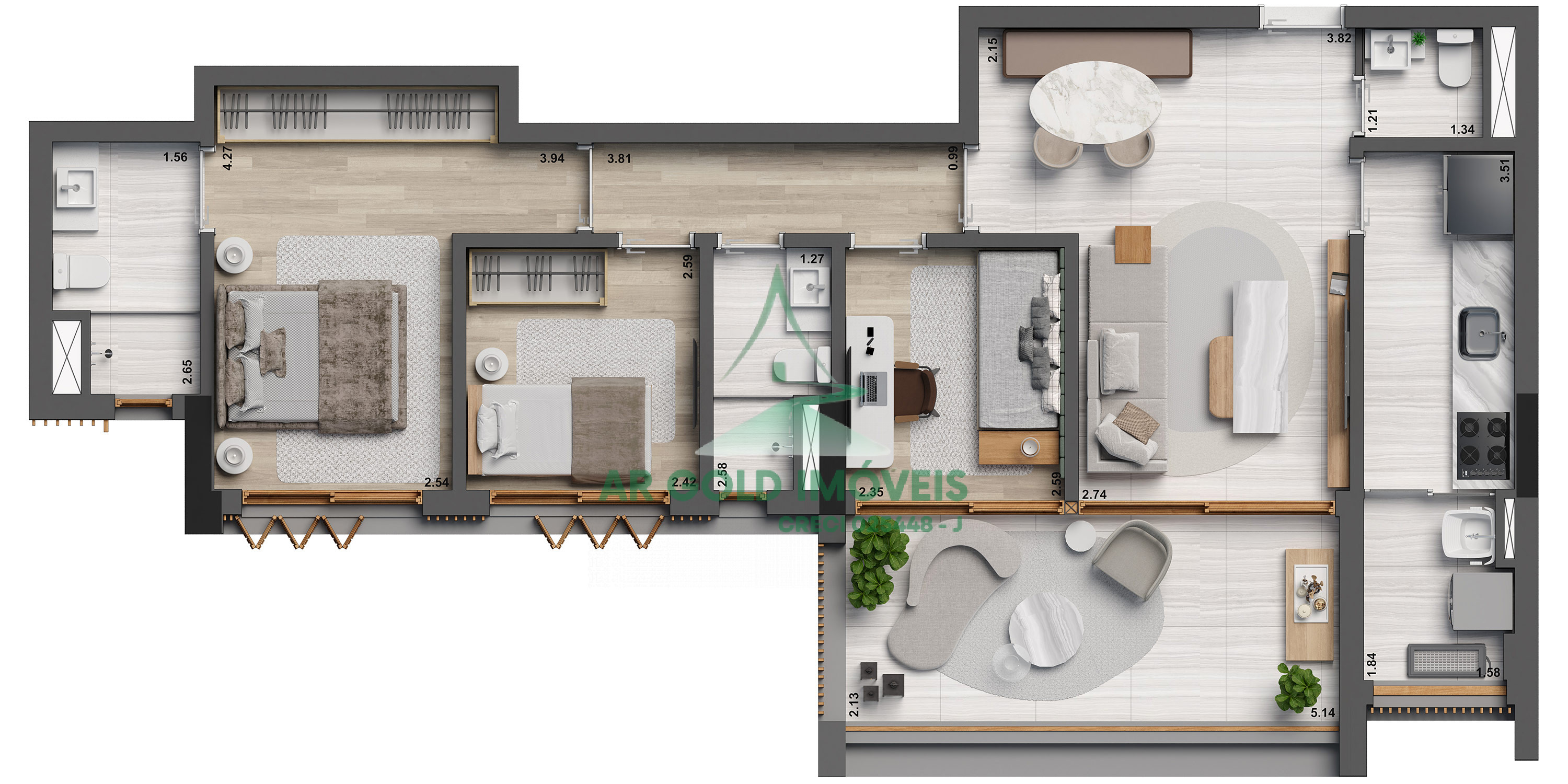 Apartamento à venda no Jardim América | 91m² | 2 suítes | 1 ou 2 vagas | Alto padrão