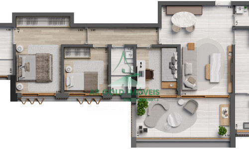 Apartamento à venda no Jardim América | 91m² | 2 suítes | 1 ou 2 vagas | Alto padrão
