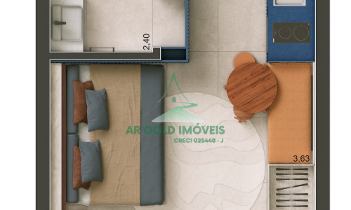 Studio à venda no Uapé Higienópolis | 25 a 27m² | Varanda | Alto padrão