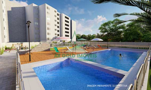 Apartamento à venda no Condomínio Bosque Jerimanduba | 40m² | 2 dormitórios | 1 vaga