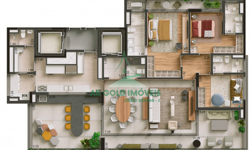 Apartamento à venda no Uapé Higienópolis | 207m² | 3 suítes | 2 vagas | Alto padrão