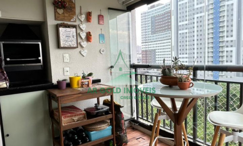 Apartamento à Venda em Santo André | 70m² | 2 Dorms | Varanda Gourmet | 1 Vaga | Condomínio Clube