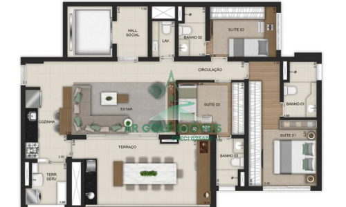 Apartamento à Venda na Vila Prudente | 121m² | 3 Suítes | 2 Vagas | Mobiliado | Automação