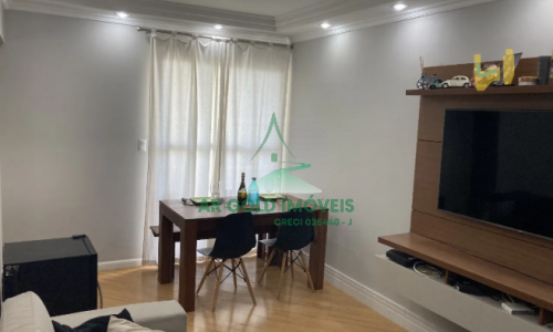 Apartamento à Venda no Parque São Vicente, Mauá | 62m² | 2 Quartos | 1 Vaga Coberta | Sacada