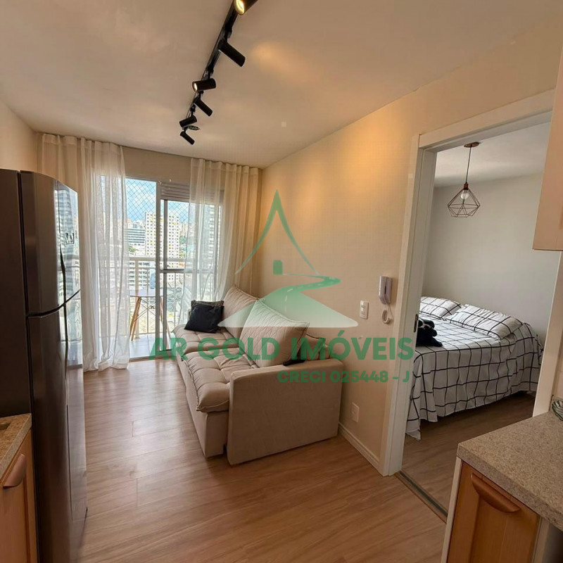 Apartamento à Venda no Reserva Barra Funda | 27m² | 1 Suíte | Mobiliado | Varanda
