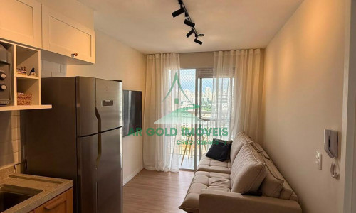 Apartamento à Venda no Reserva Barra Funda | 27m² | 1 Suíte | Mobiliado | Varanda