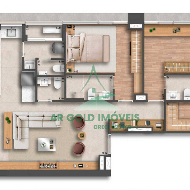 Apartamentos à Venda no Itaim Bibi | 2 a 3 Suítes | 2 Vagas | Pé-Direito Duplo | 155 Jerônimo