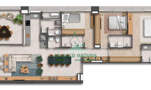 Apartamentos à Venda no Itaim Bibi | 2 a 3 Suítes | 2 Vagas | Pé-Direito Duplo | 155 Jerônimo