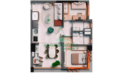 Apartamento à Venda no Jardim Paulista | 70m² | 2 Dormitórios | 1 Vaga | Esquina Jardyn