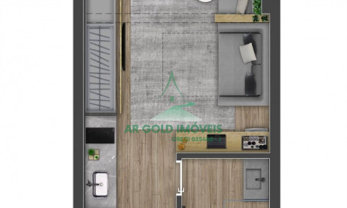Studio à Venda no Brooklin | 24m² | Varanda | Lazer Completo | Zip Brooklin