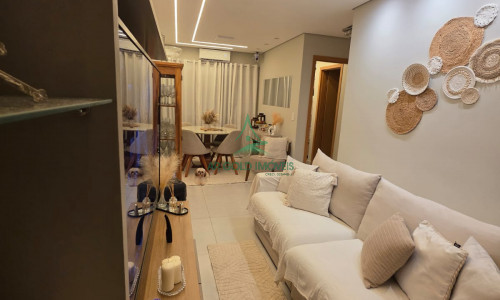 Apartamento Garden à Venda em Praia Grande | 110m² | 2 Quartos | 1 Suíte | 1 Vaga | Condomínio-Clube