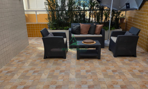 Apartamento Garden à Venda em Praia Grande | 110m² | 2 Quartos | 1 Suíte | 1 Vaga | Condomínio-Clube