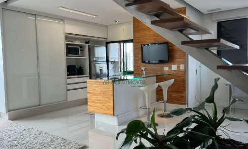 Apartamento Duplex Loft à Venda no Tatuapé | 82m² | 1 Quarto | Ofurô | 2 Vagas | Casa Alta