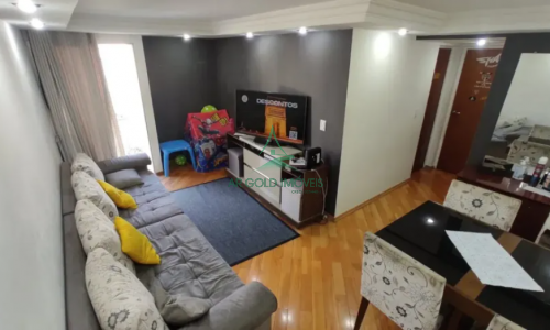 Apartamento à Venda no Jardim Santa Mônica | 55m² | 2 Quartos | Varanda | 1 Vaga | Santa Mônica
