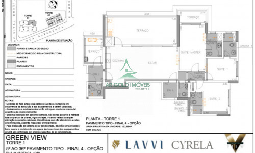 Apartamento à Venda no Butantã | 132m² | 3 Suítes | Varanda Gourmet | 2 Vagas | Green View