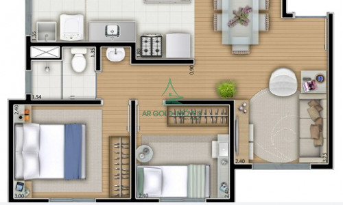 Apartamento à Venda no Parque Nações Unidas | 42m² | 2 Dorms | Lazer | Próx. CPTM | Certto Jaraguá