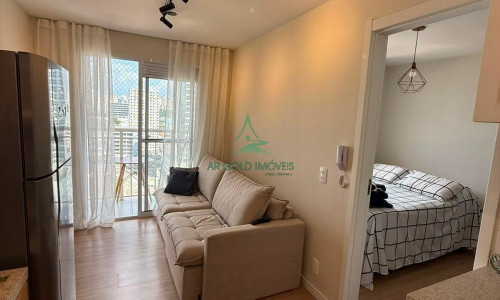 Apartamento à Venda no Reserva Barra Funda | 27m² | 1 Suíte | Mobiliado | Varanda