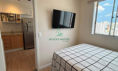Apartamento à Venda no Reserva Barra Funda | 27m² | 1 Suíte | Mobiliado | Varanda