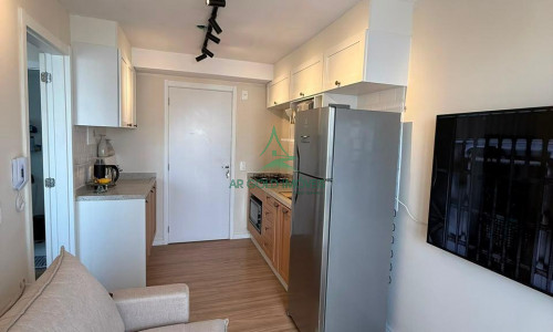 Apartamento à Venda no Reserva Barra Funda | 27m² | 1 Suíte | Mobiliado | Varanda